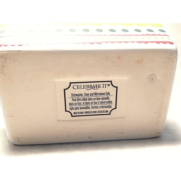 Celebrate It Mini Ceramic Loaf Pan - Picture 6 of 6